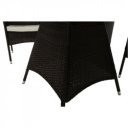 Kerti bútor szett öt részes Randel rattan sötétbarna-bézs