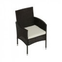 Kerti bútor szett öt részes Randel rattan sötétbarna-bézs