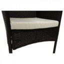 Kerti bútor szett öt részes Randel rattan sötétbarna-bézs