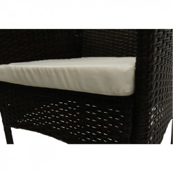 Kerti bútor szett öt részes Randel rattan sötétbarna-bézs