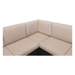 Kerti bútor szett három részes Roden rattan barna-bézs