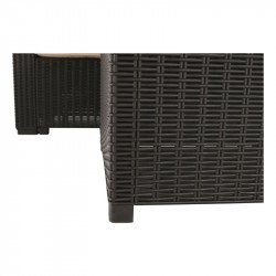 Kerti bútor szett három részes Roden rattan barna-bézs