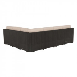 Kerti bútor szett három részes Roden rattan barna-bézs