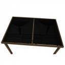 Kerti bútor szett hét részes Garden rattan méz-krém