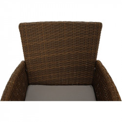 Kerti bútor szett hét részes Garden rattan méz-krém