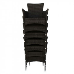 Kerti bútor szett kilenc részes Menibor rattan szürke