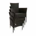 Kerti bútor szett kilenc részes Menibor rattan barna-bézs