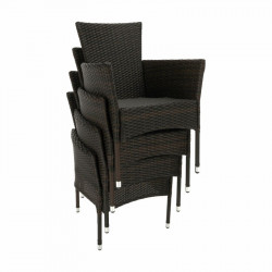 Kerti bútor szett kilenc részes Menibor rattan barna-bézs