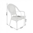 Kerti bútor szett öt részes Koven fehér