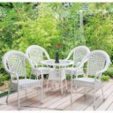 Kerti bútor szett öt részes Koven fehér