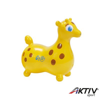 Zsiráf alakú ugrálójáték Gymnic Gyffy sárga