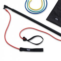 Fitnesz rúd gumikötéllel Body-Stick set Fitness Dittmann