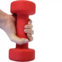 Szépséghibás súlyzó neoprén Aktivsport 3 kg piros