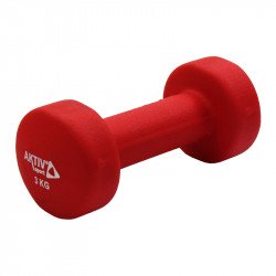 Szépséghibás súlyzó neoprén Aktivsport 3 kg piros Fitness Aktivsport