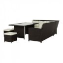 Kerti bútor szett öt részes Stark barna-krém