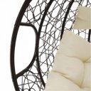 Függőfotel dupla Dalvea barna-bézs