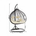 Függőfotel dupla Dalvea barna-bézs