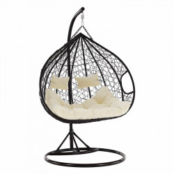 Függőfotel dupla Dalvea barna-bézs Kert Tempo Kondela