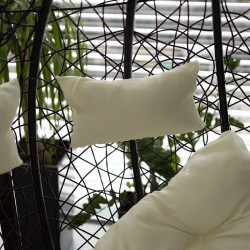 Függőfotel dupla Dalvea barna-bézs