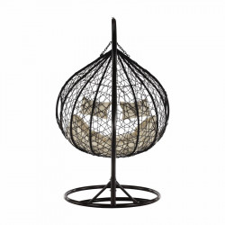 Függőfotel dupla Dalvea barna-bézs