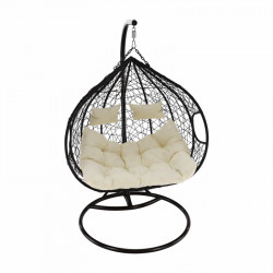 Függőfotel dupla Dalvea barna-bézs