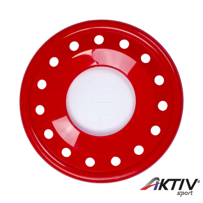 Frizbi 24 cm lyukas piros