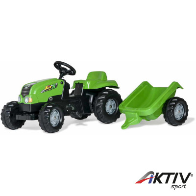 Pedálos traktor utánfutóval Rolly Kid-X