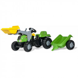 Pedálos markolós traktor utánfutóval Rolly Kid-X Pedálos járművek Rolly Toys