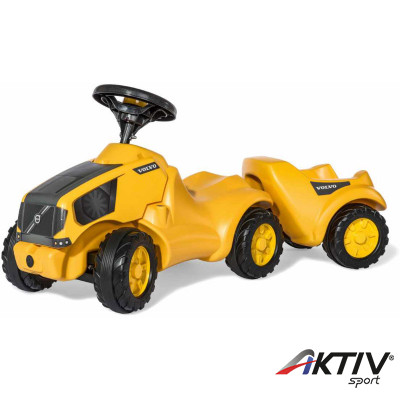 Lábbal hajtós mini traktor utánfutóval Rolly Minitrac Volvo
