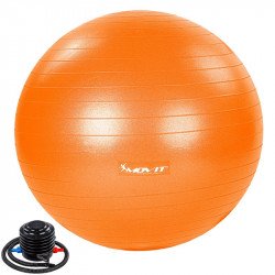 Gimnasztikai labda pumpával MOVIT 55 cm narancs Fitness MOVIT