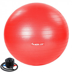 Gimnasztikai labda pumpával MOVIT 75 cm piros Fitness MOVIT