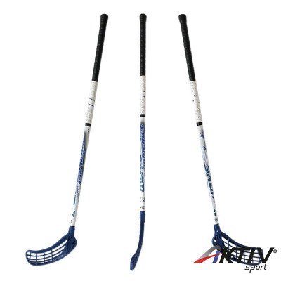 Floorball ütő üvegszálas Wave 100/112 cm IFF balos kék