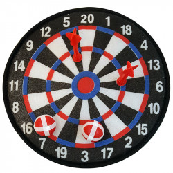 Tépőzáras darts tábla labdákkal és nyilakkal Játék Regio