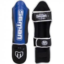 Thai lábszárvédő Saman Colours 1985 műbőr kék-fekete L