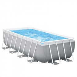 Fémvázas medence szett Intex Prism 400x200x100 cm Medence Intex