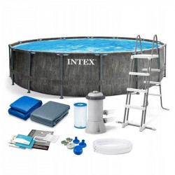 Merevfalú medence Intex Greywood Prism 457x122 cm 26742NP Medence Intex