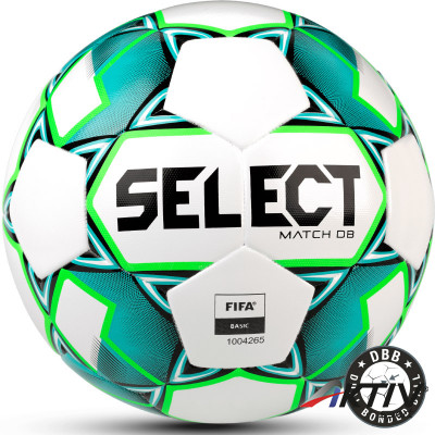 Focilabda Select FB Match DB fehér-zöld méret: 5