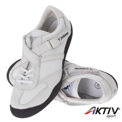 Diszkosz és gerelyhajító cipő Polanik fekete-fehér 36