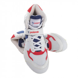 Gerelyhajító szögescipő Polanik fehér-kék 36 Sportszer Polanik