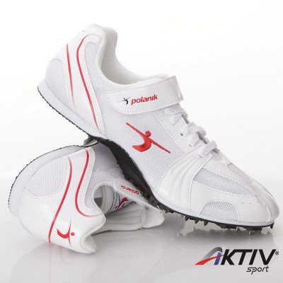 Szögescipő Polanik fehér-piros 36