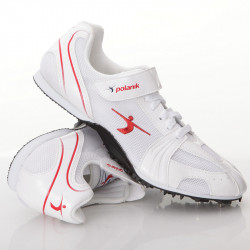 Szögescipő Polanik fehér-piros 36 Sportszer Polanik