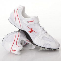 Szögescipő Polanik fehér-piros 36 Sportszer Polanik
