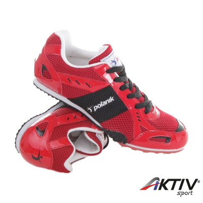 Szögescipő Polanik fekete-piros 36