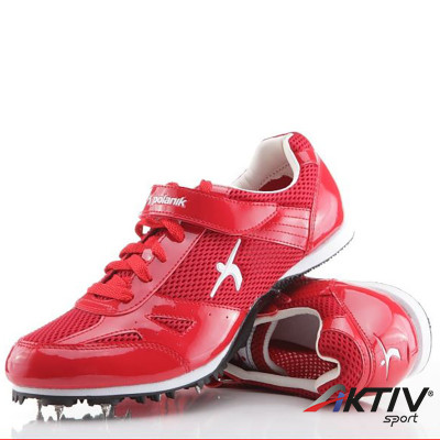 Szögescipő Polanik piros-ezüst 39