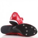 Szögescipő Polanik piros-ezüst 39