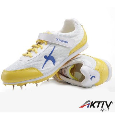 Hármasugró szögescipő Polanik sárga-fehér 36