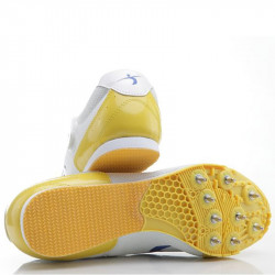Hármasugró szögescipő Polanik sárga-fehér 36