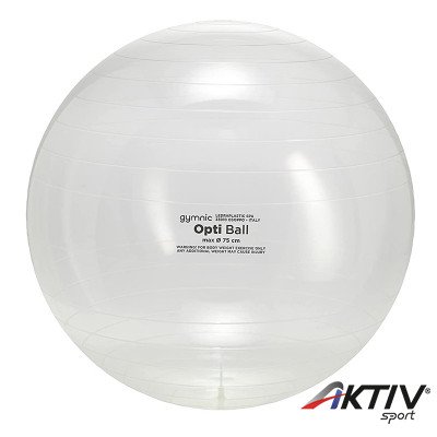 Gimnasztikai labda Gymnic Opti Ball átlátszó 75 cm