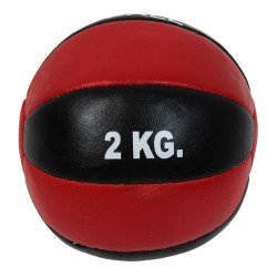 Szépséghibás medicin labda Aktivsport 2 kg bőr Fitness Aktivsport