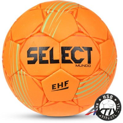 Kézilabda Select Mundo 2022 narancssárga méret: 0